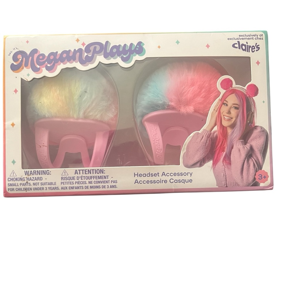 Pink and Multicolor Headset Accessory